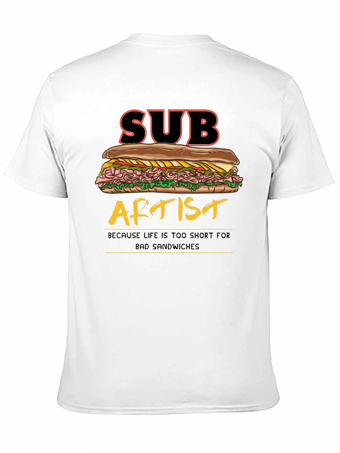 Sub Artist T-Shirt - Funny Sandwich Humor