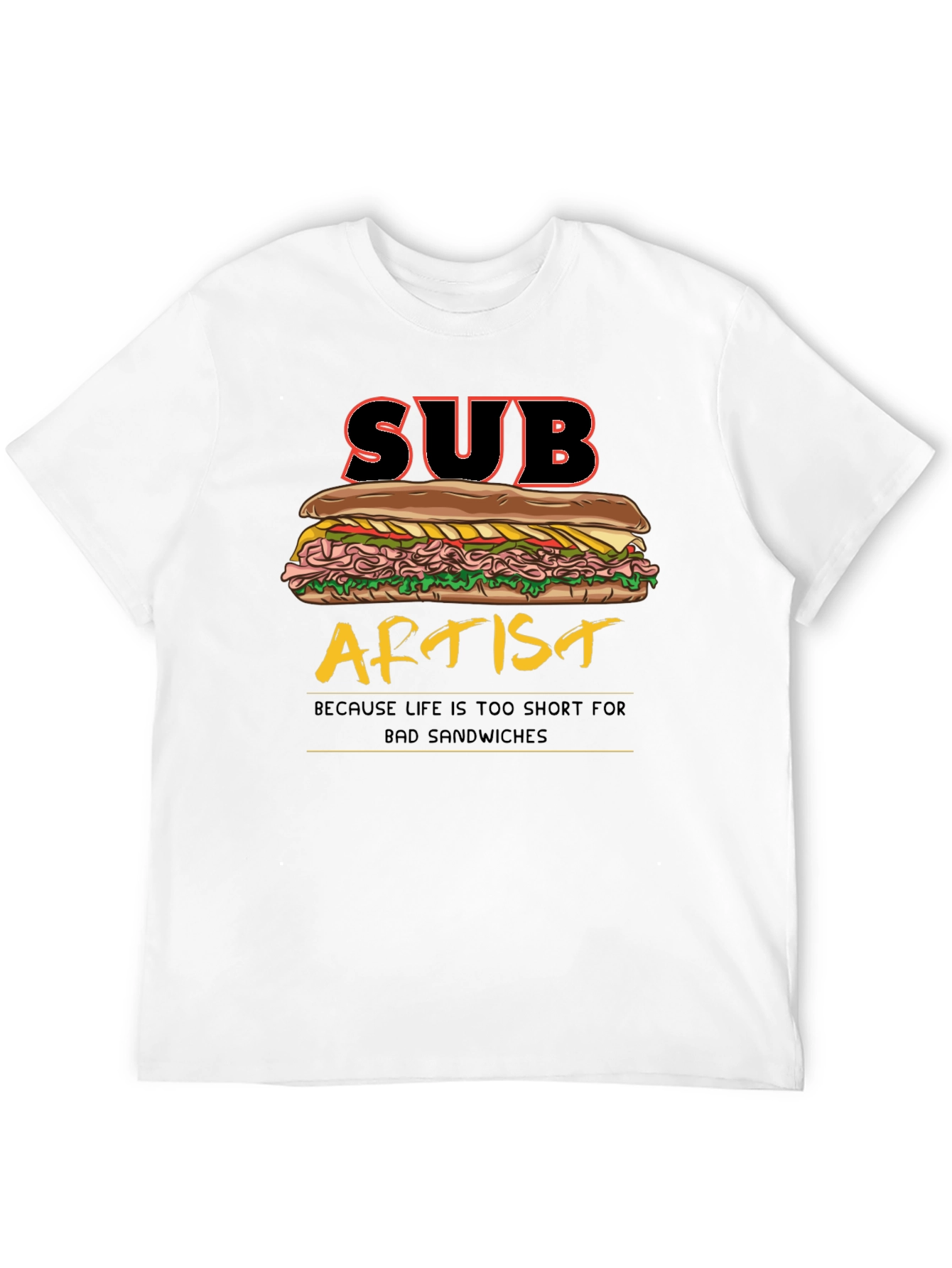 Sub Artist T-Shirt - Funny Sandwich Humor