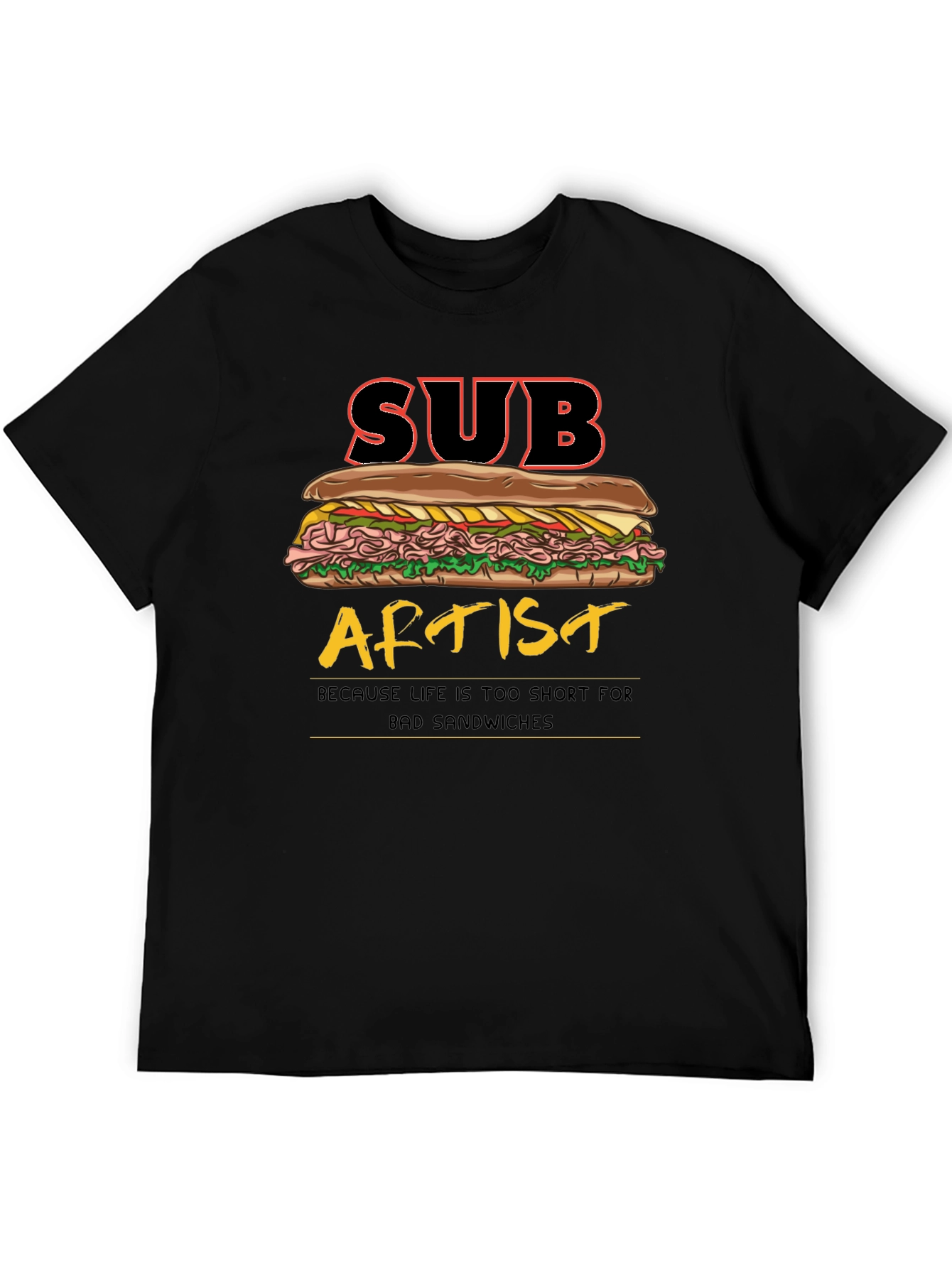 Sub Artist T-Shirt - Funny Sandwich Humor