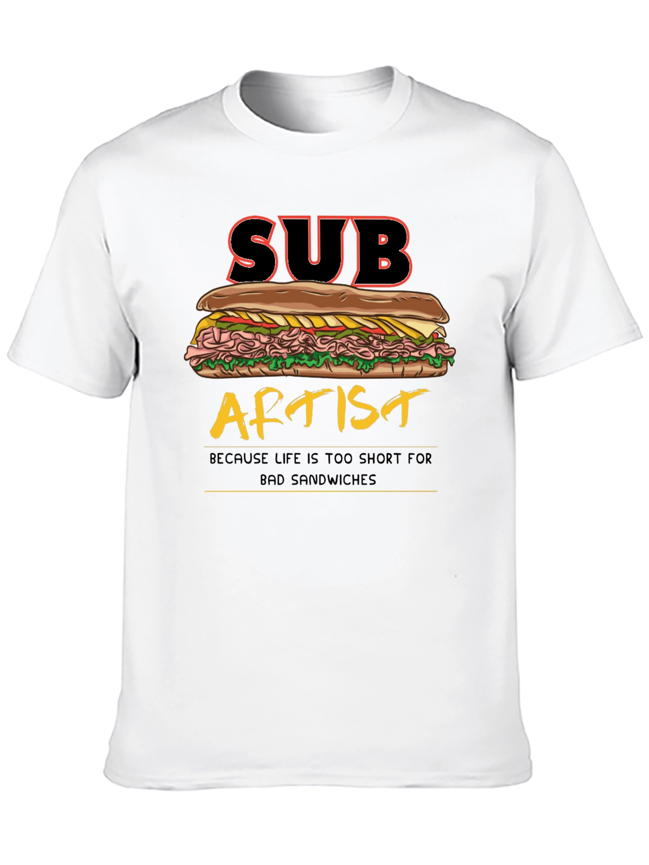 Sub Artist T-Shirt - Funny Sandwich Humor