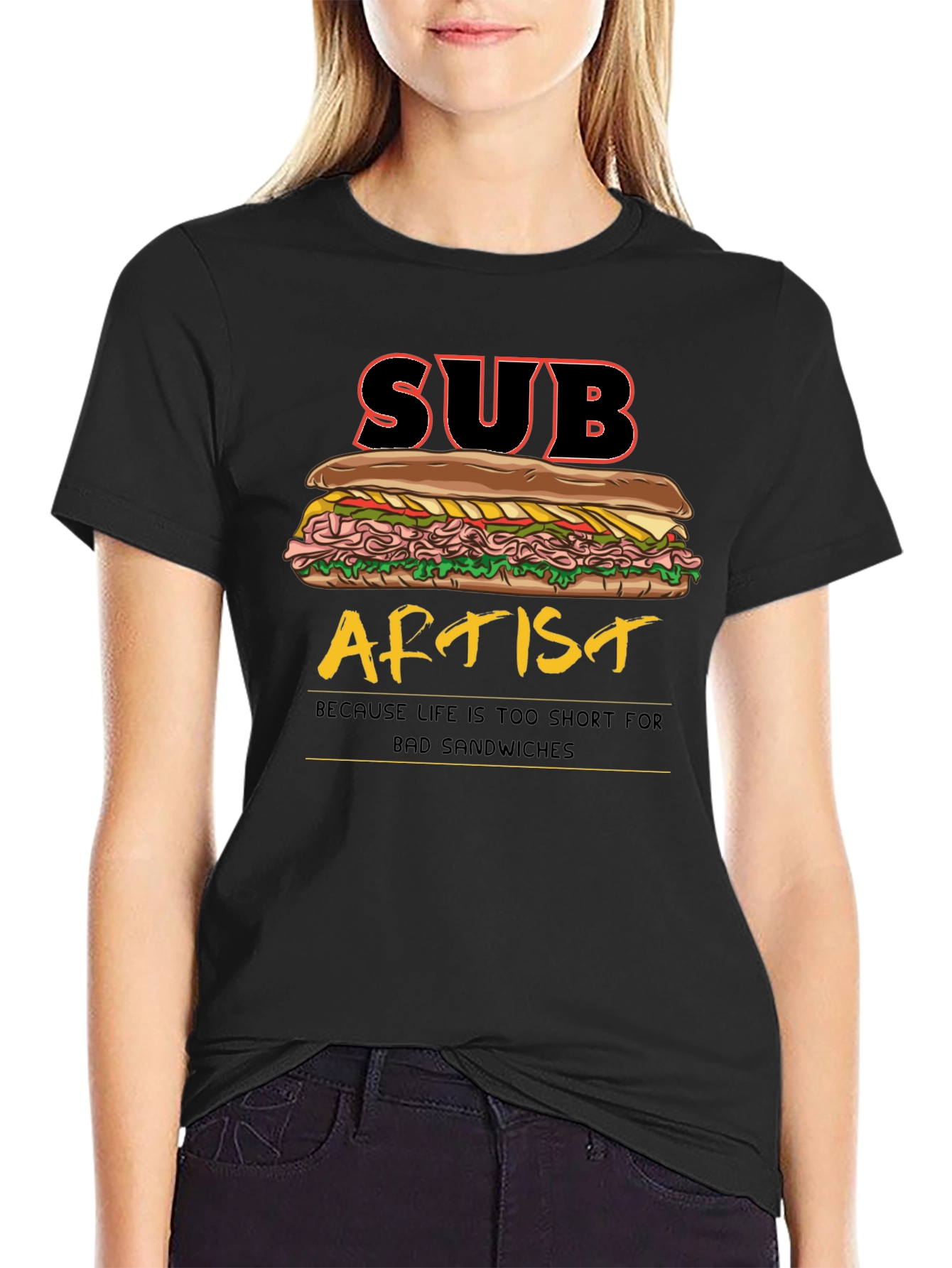 Sub Artist T-Shirt - Funny Sandwich Humor