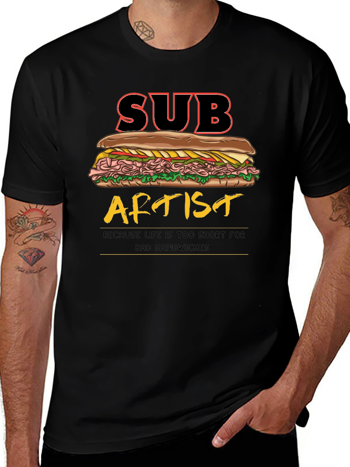 Sub Artist T-Shirt - Funny Sandwich Humor