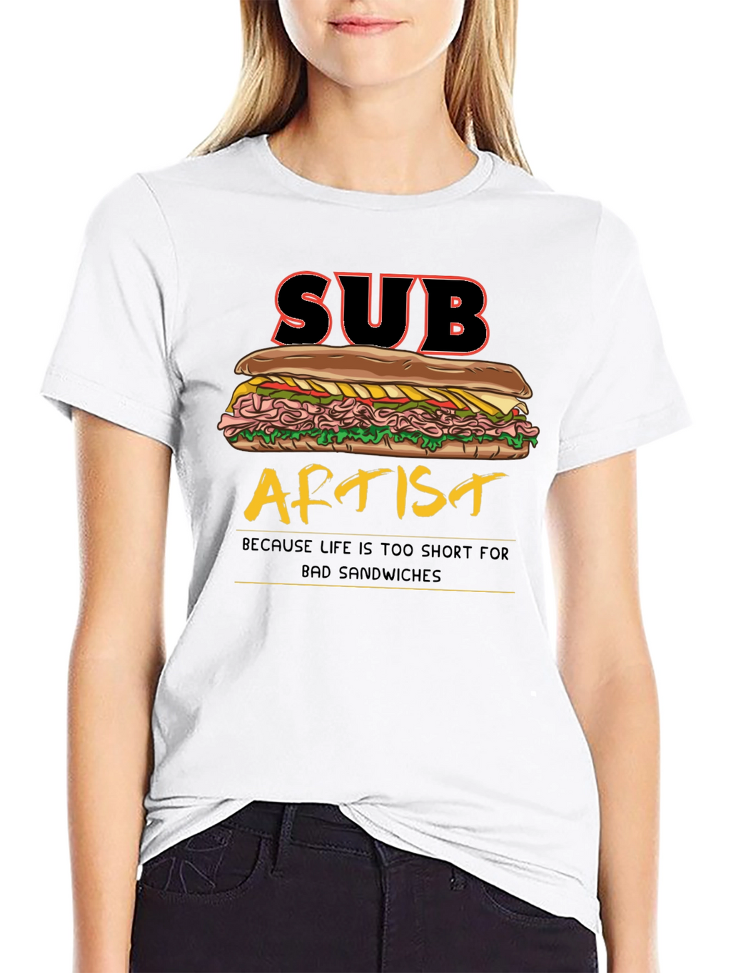 Sub Artist T-Shirt - Funny Sandwich Humor