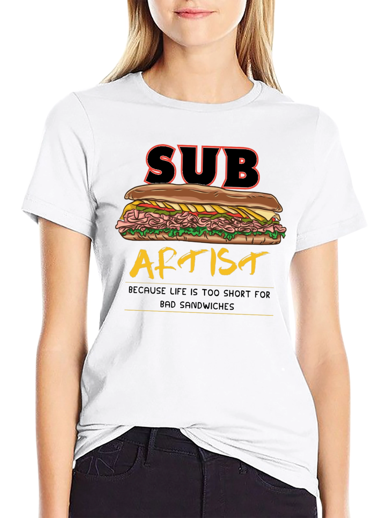 Sub Artist T-Shirt - Funny Sandwich Humor