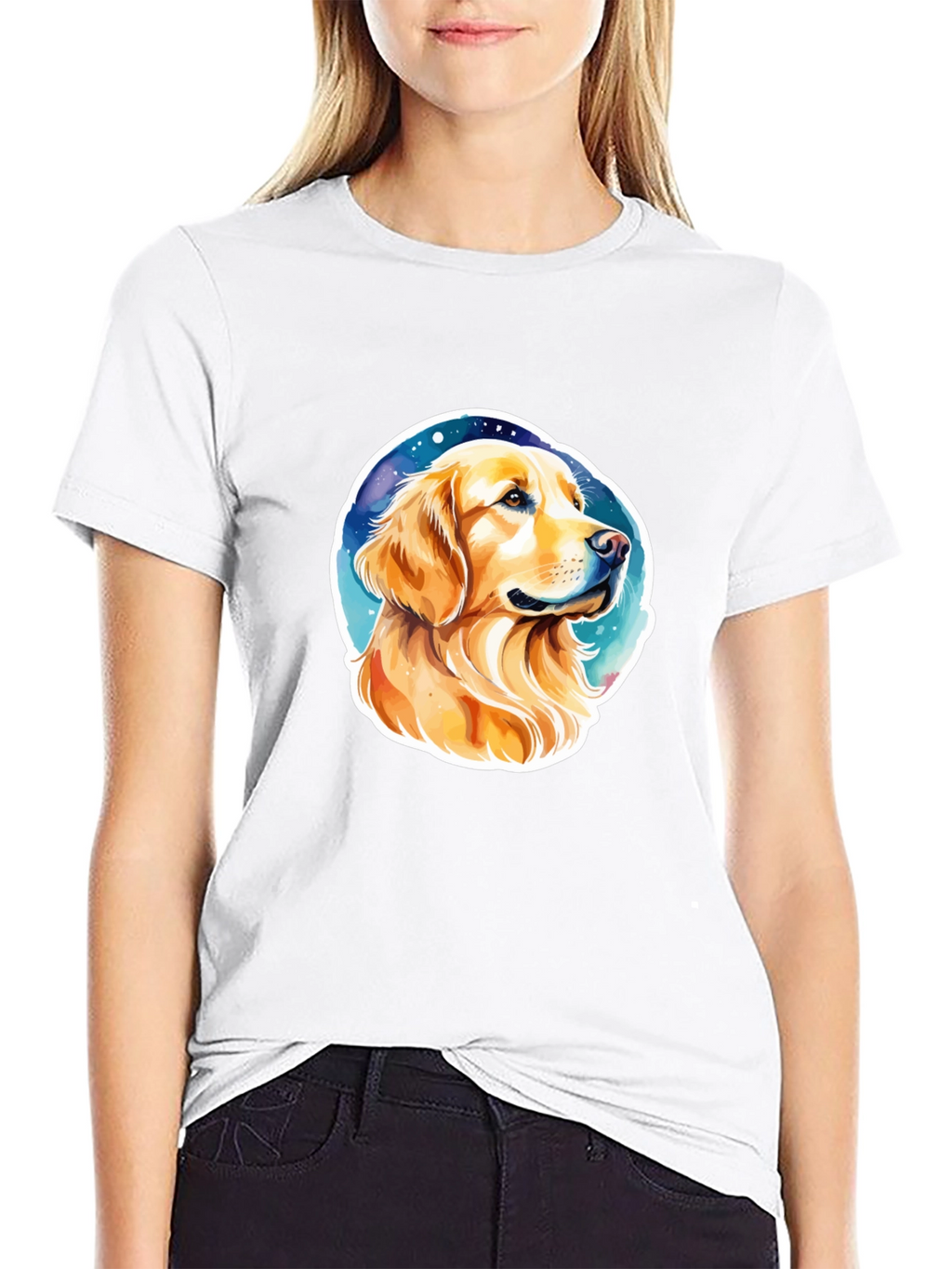 Golden Retriever Graphic Tee - Stylish Dog Lover Shirt