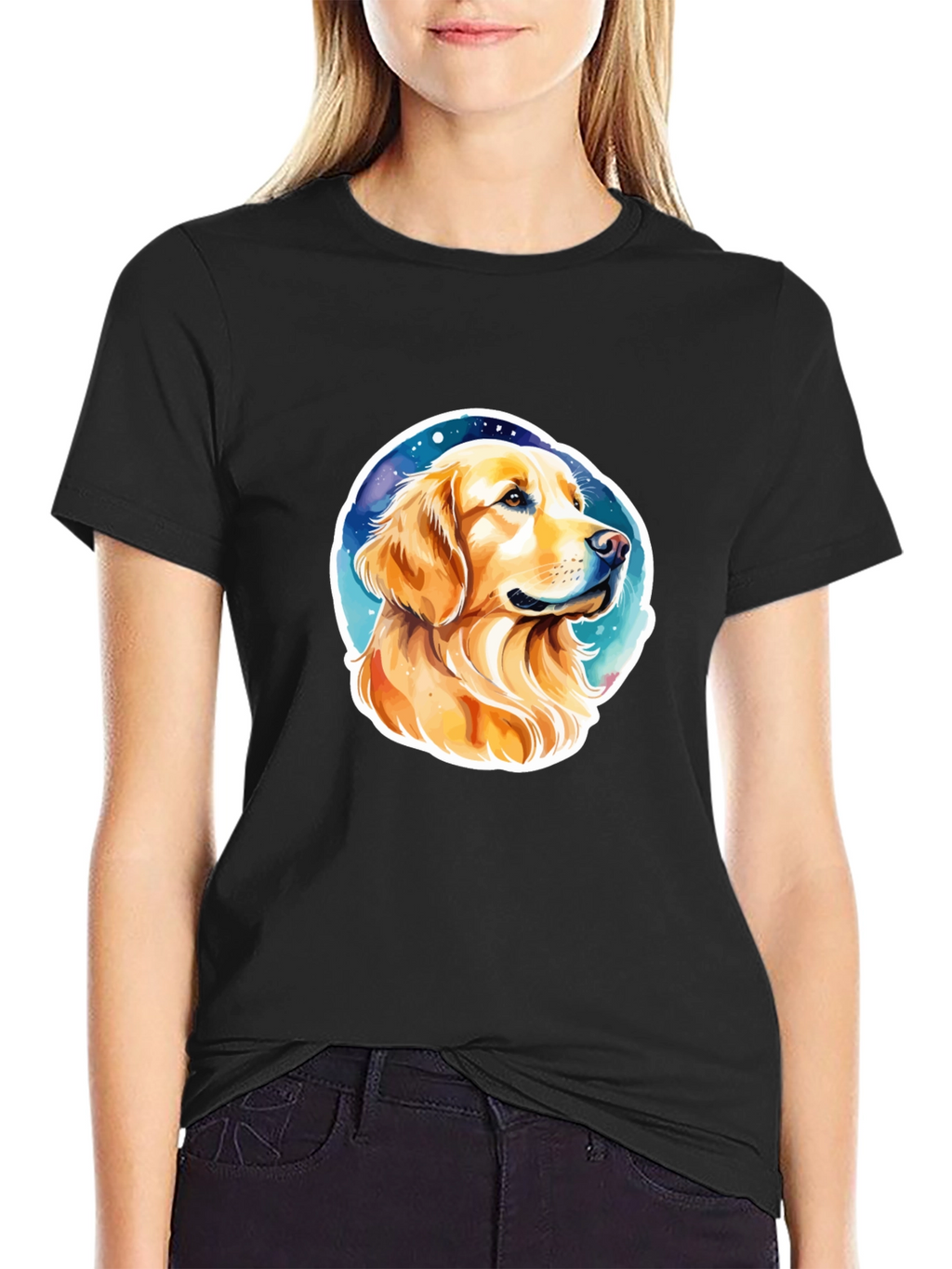 Golden Retriever Graphic Tee - Stylish Dog Lover Shirt