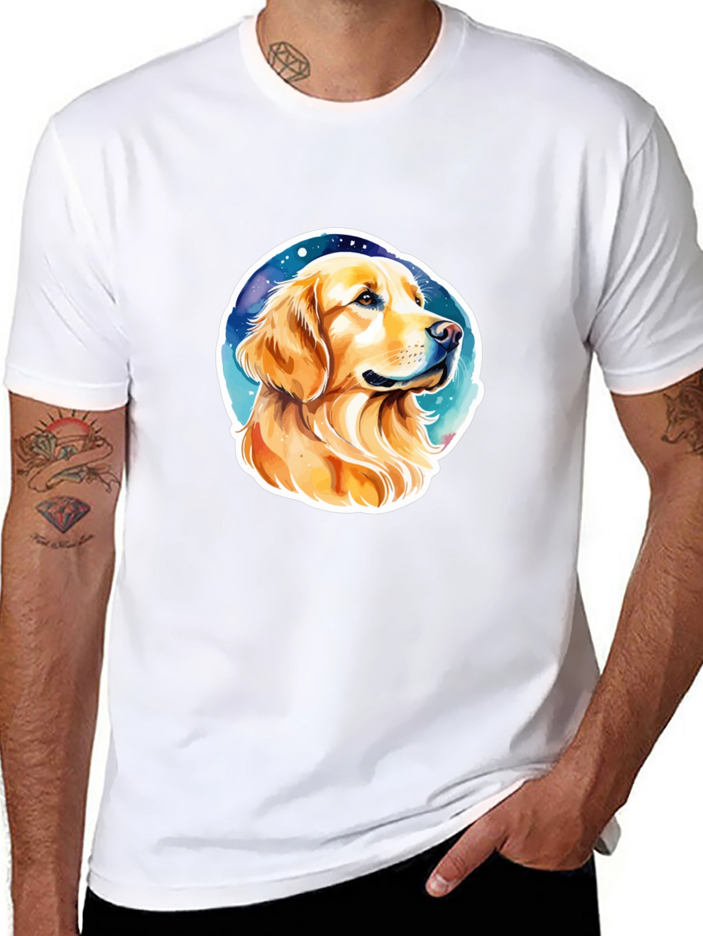 Golden Retriever Graphic Tee - Stylish Dog Lover Shirt