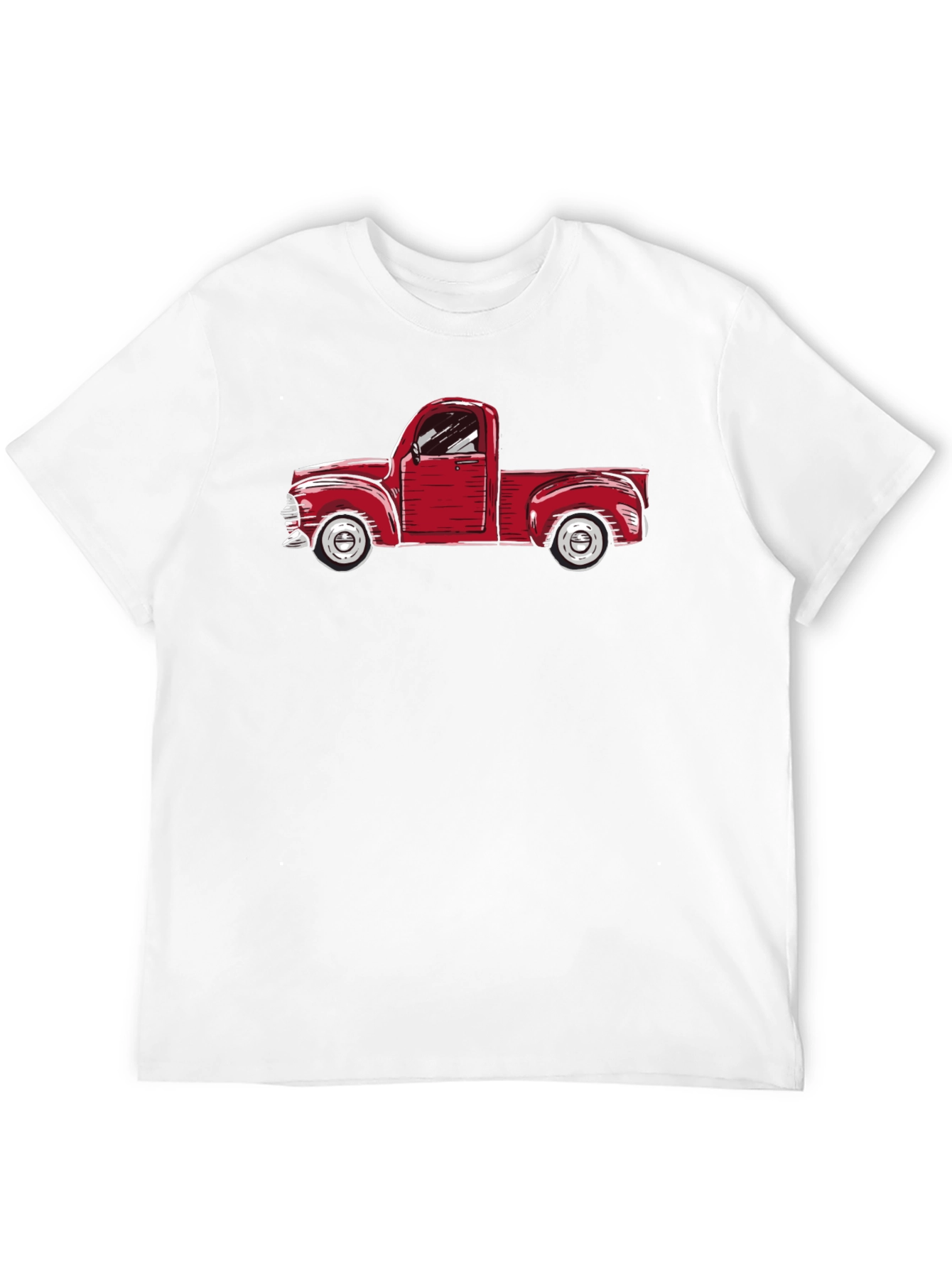 Vintage Red Truck Graphic Tee - Classic Style