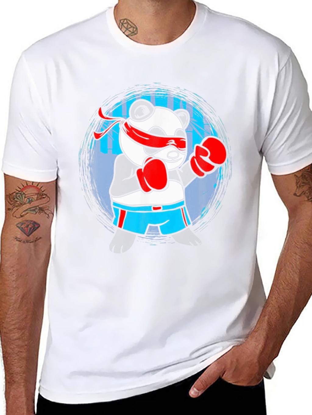 Panda Boxer Graphic T-Shirt