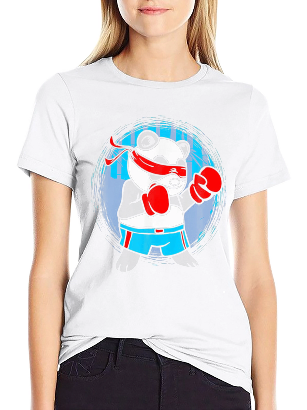 Panda Boxer Graphic T-Shirt