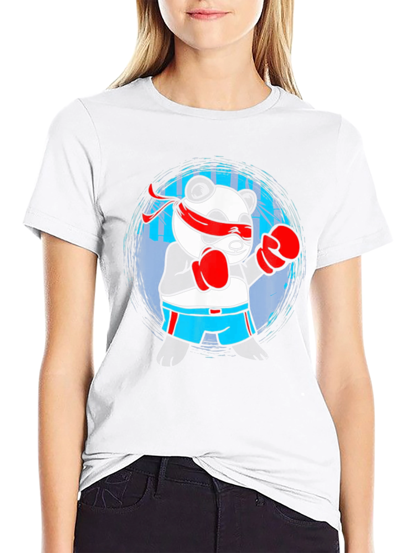 Panda Boxer Graphic T-Shirt