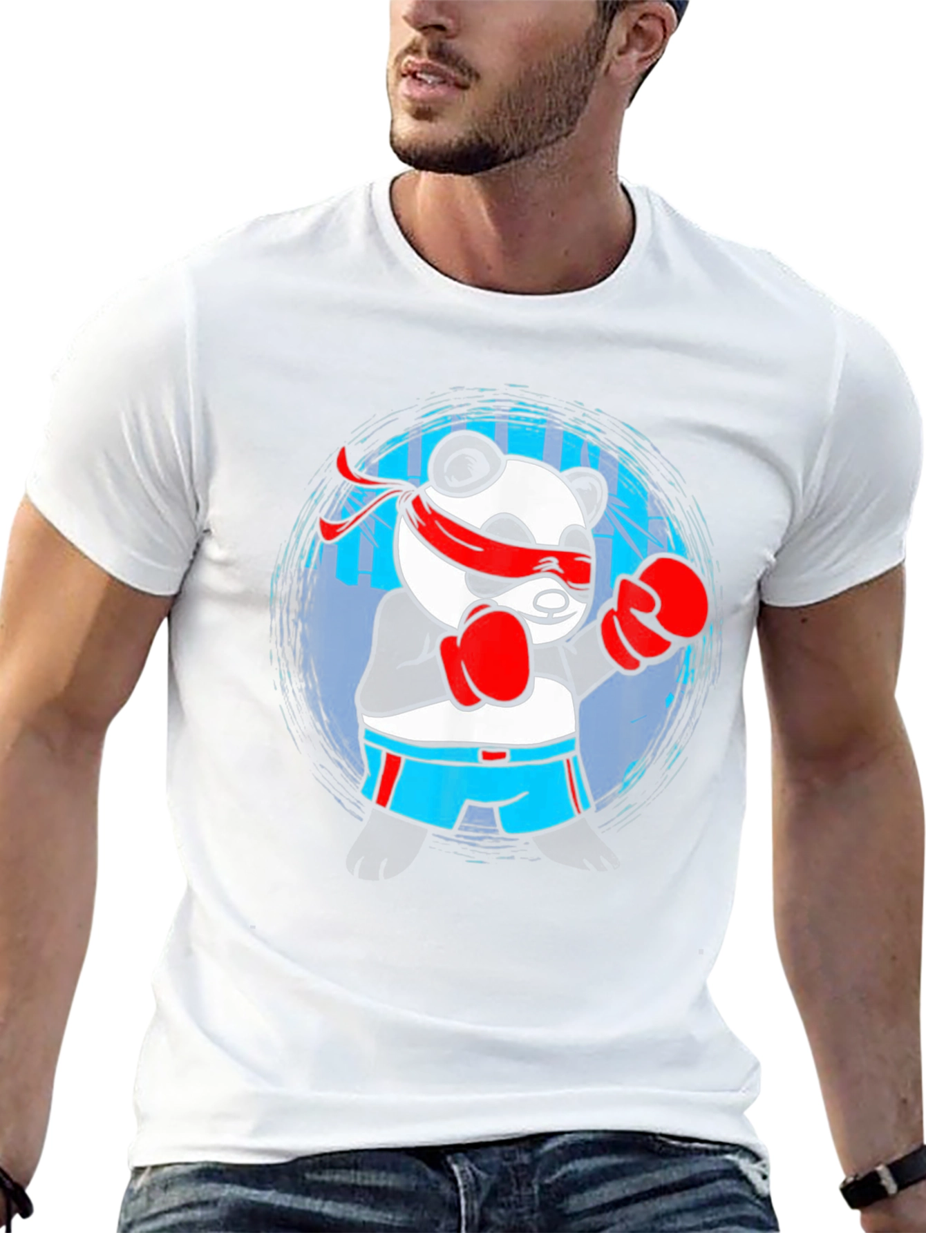 Panda Boxer Graphic T-Shirt