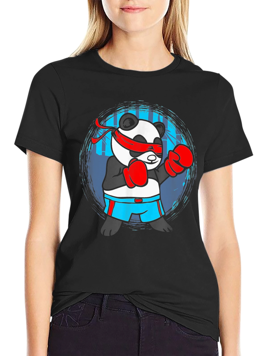 Panda Boxer Graphic T-Shirt