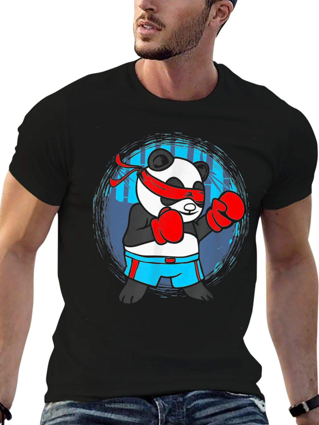 Panda Boxer Graphic T-Shirt