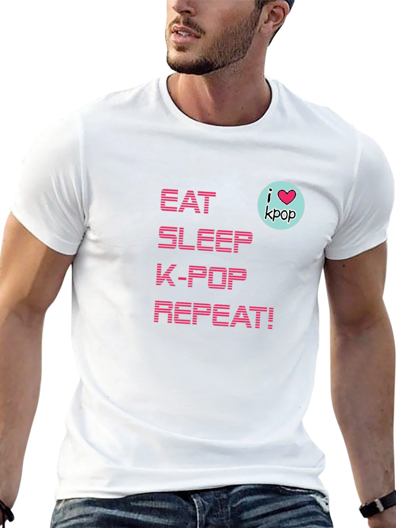 Eat Sleep K-Pop Repeat! T-Shirt