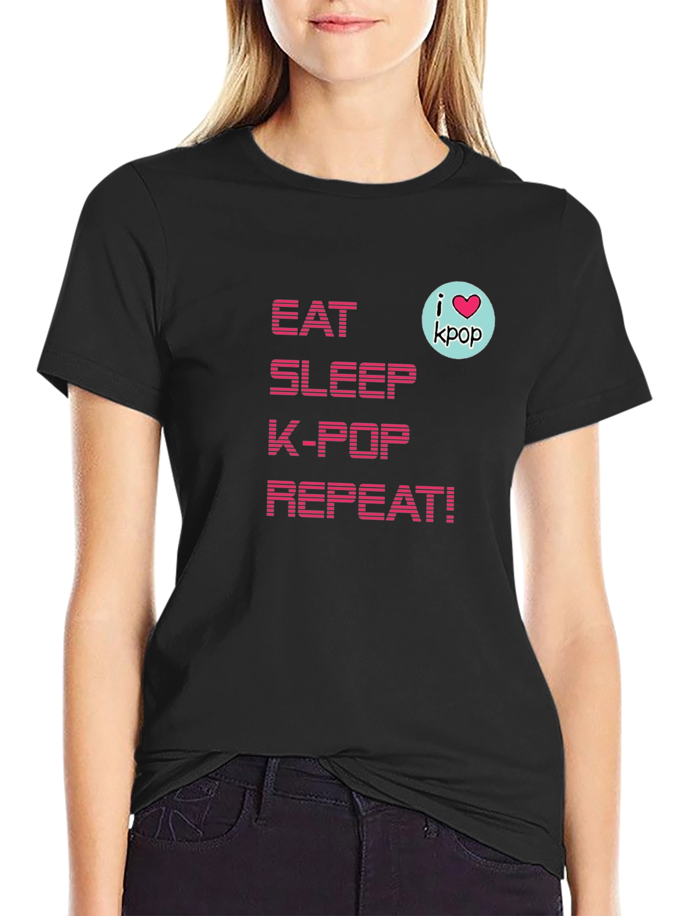 Eat Sleep K-Pop Repeat! T-Shirt