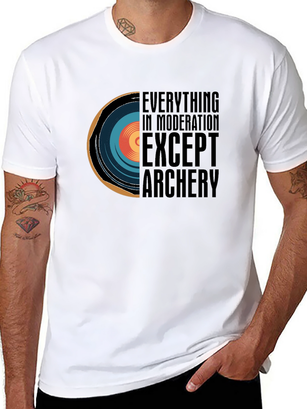 Archery Lovers Tee: Everything in Moderation Except Archery