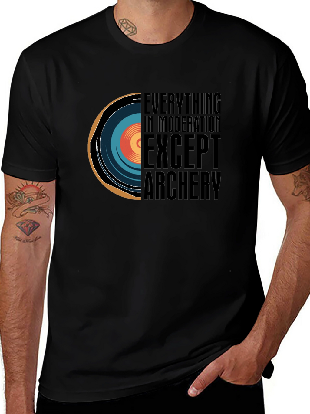 Archery Lovers Tee: Everything in Moderation Except Archery