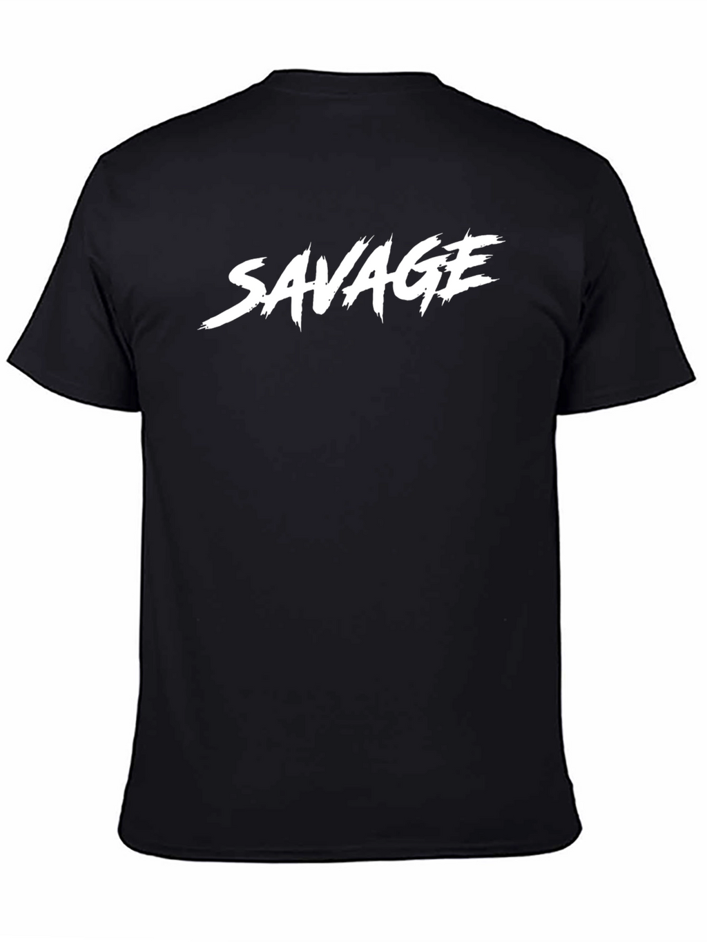 Savage Graphic Print Black Crew Neck T-Shirt
