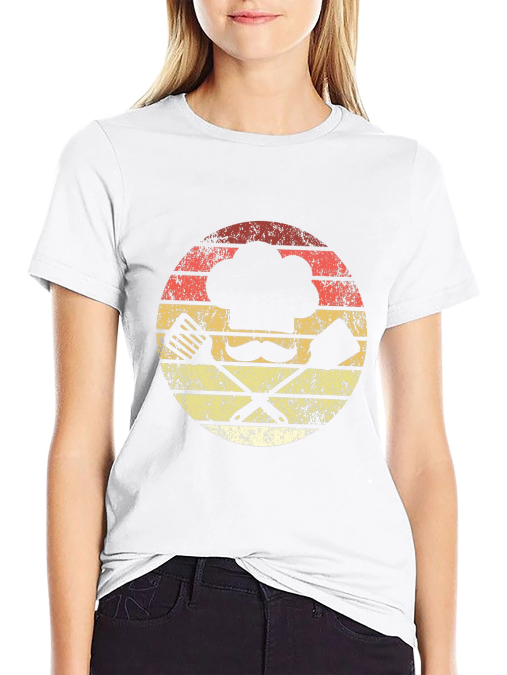 Retro Chef Hat & Tools Graphic T-Shirt