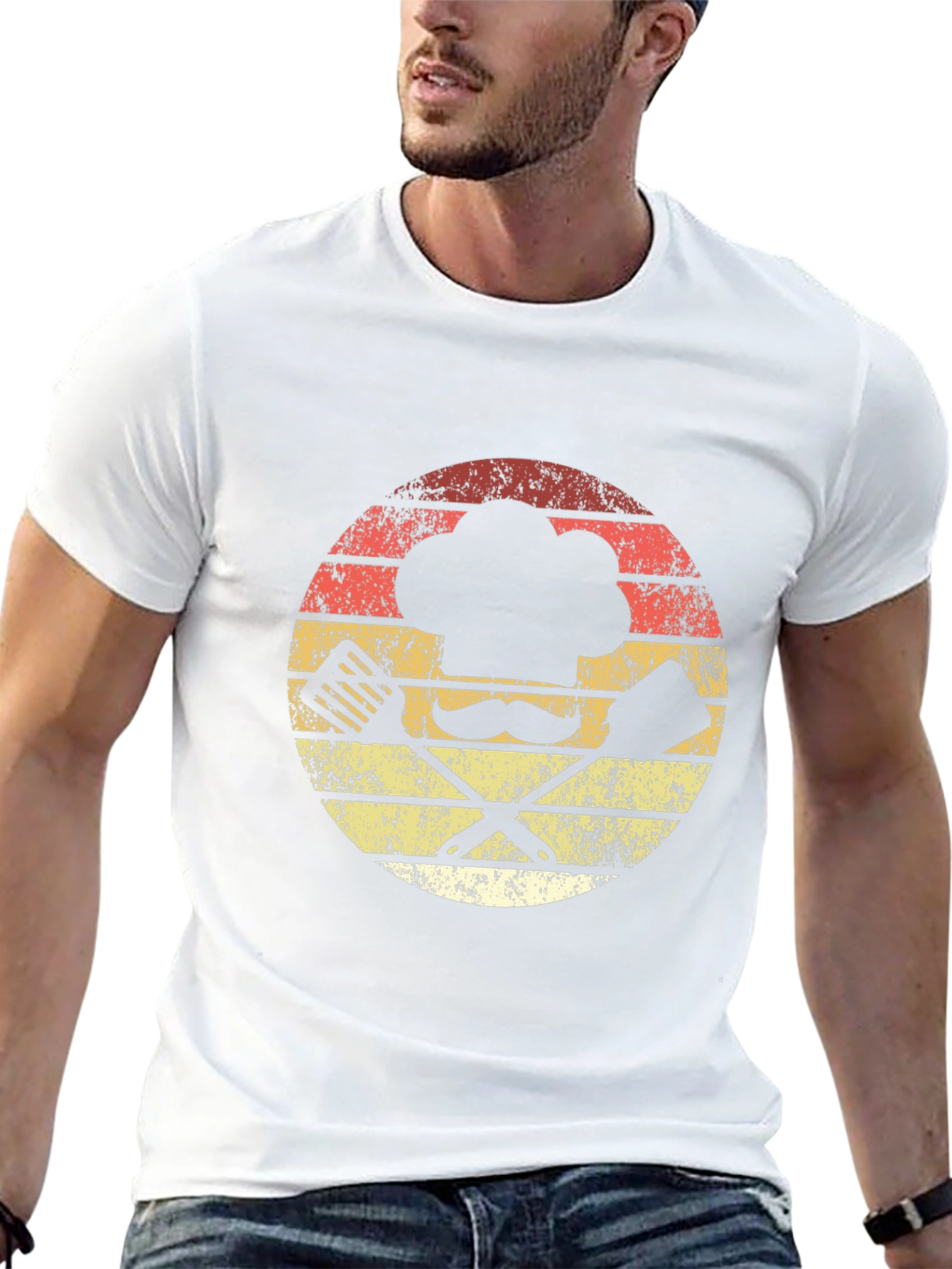 Retro Chef Hat & Tools Graphic T-Shirt