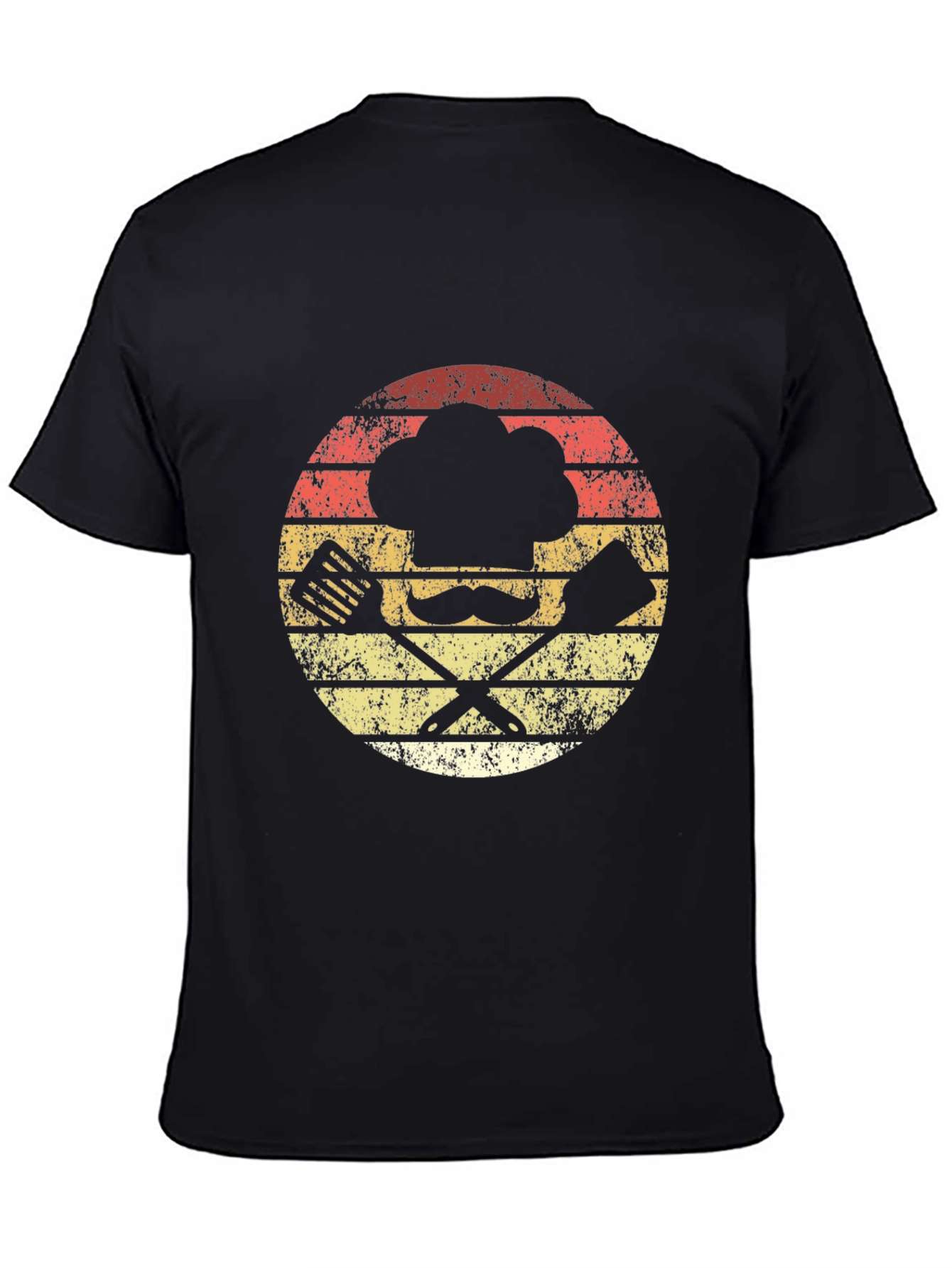 Retro Chef Hat & Tools Graphic T-Shirt