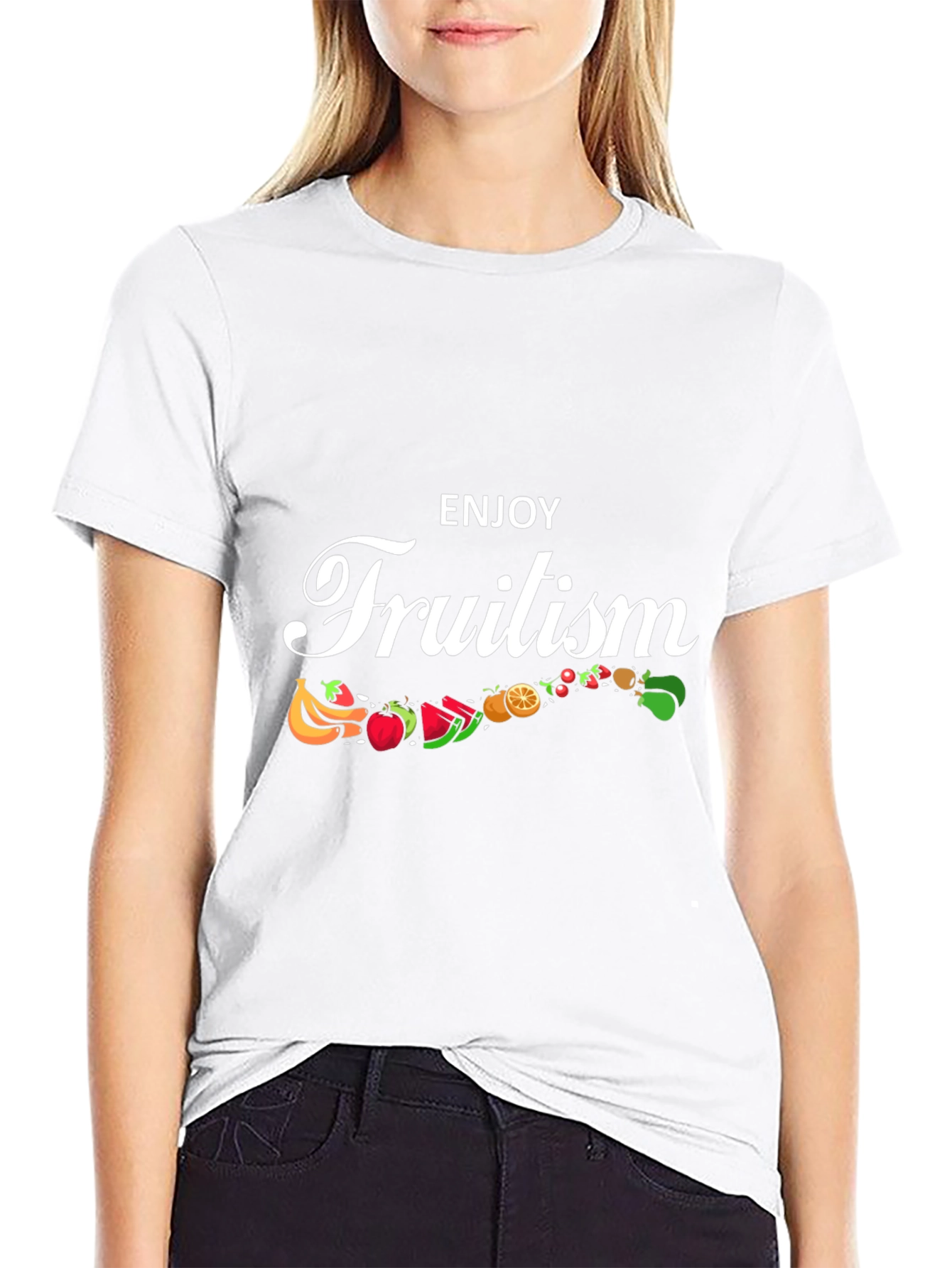 Enjoy Fruitism Graphic T-Shirt
