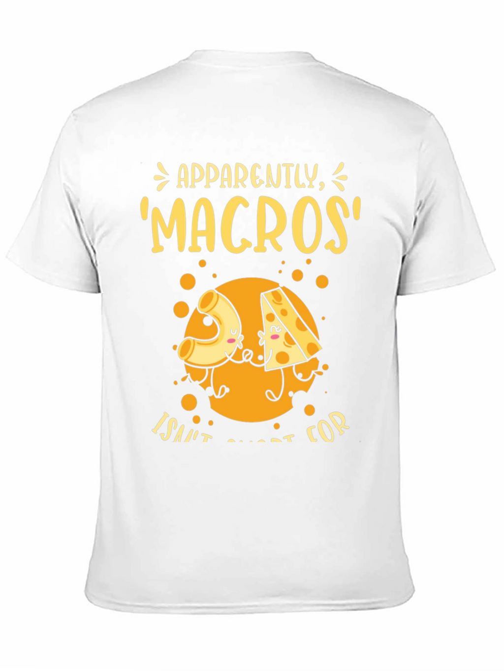 Funny Macros Pasta and Cheese Graphic T-Shirt