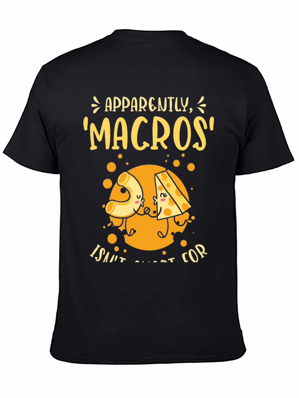 Funny Macros Pasta and Cheese Graphic T-Shirt