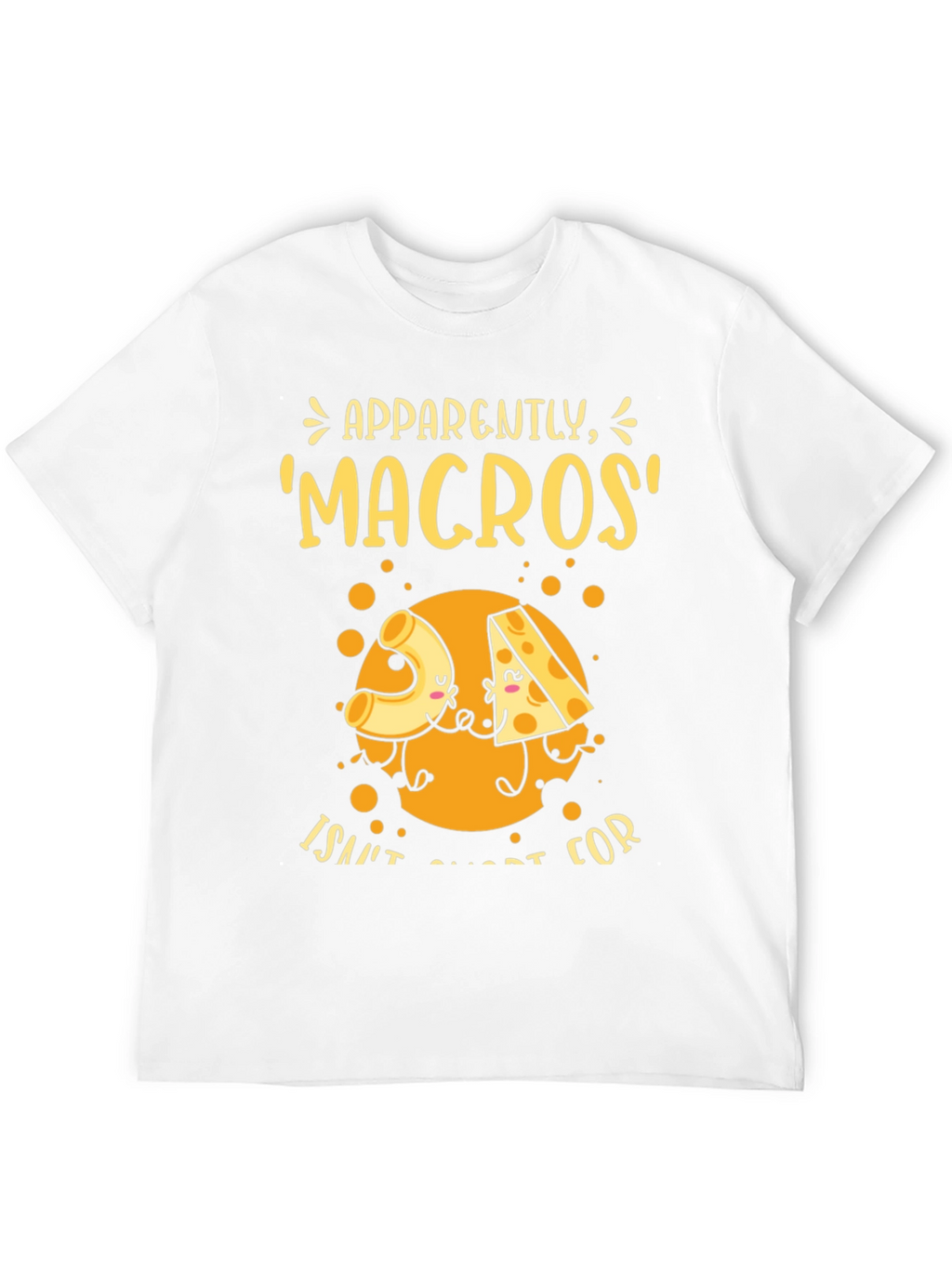 Funny Macros Pasta and Cheese Graphic T-Shirt