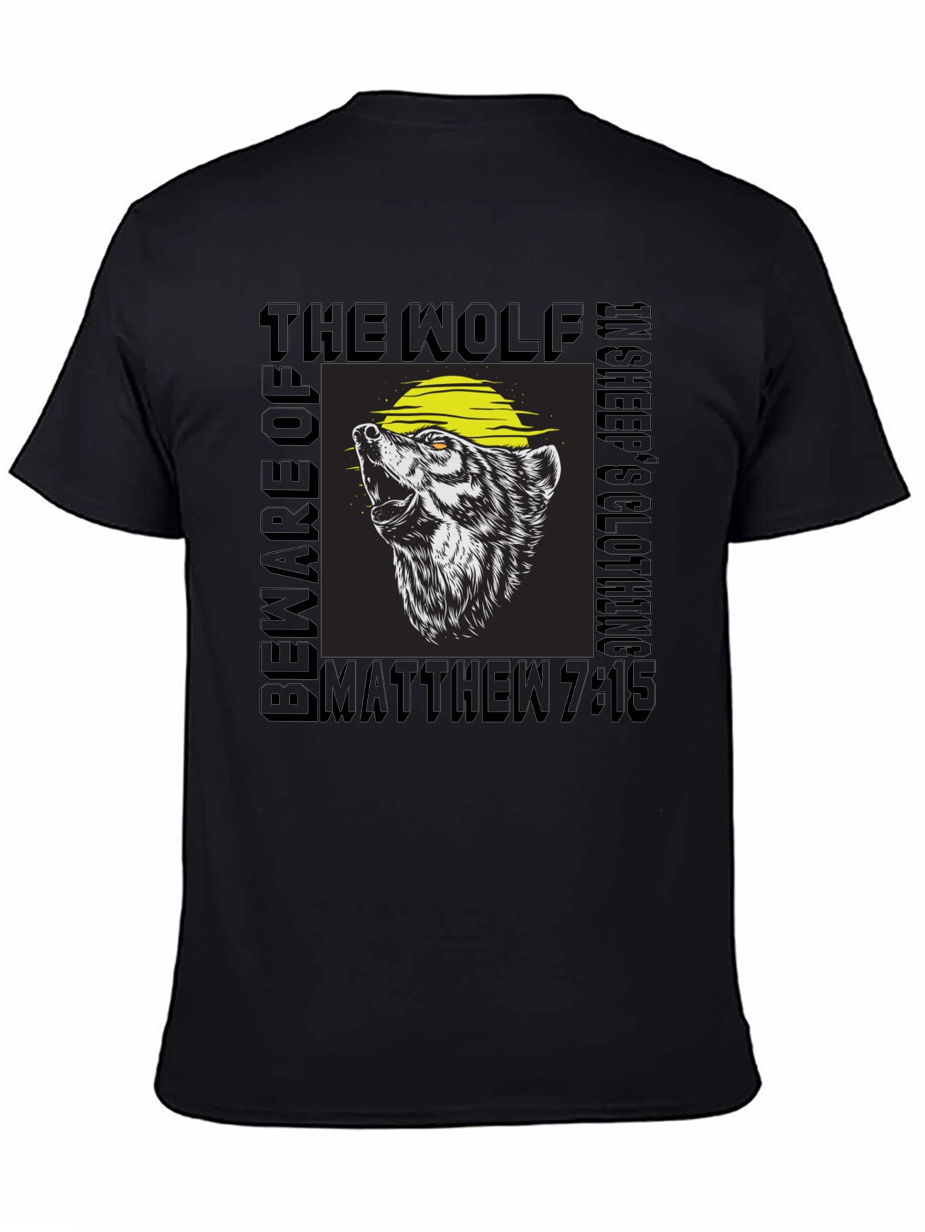 Beware of Wolves T-Shirt - Matthew 7:15 - Sheeps Clothing