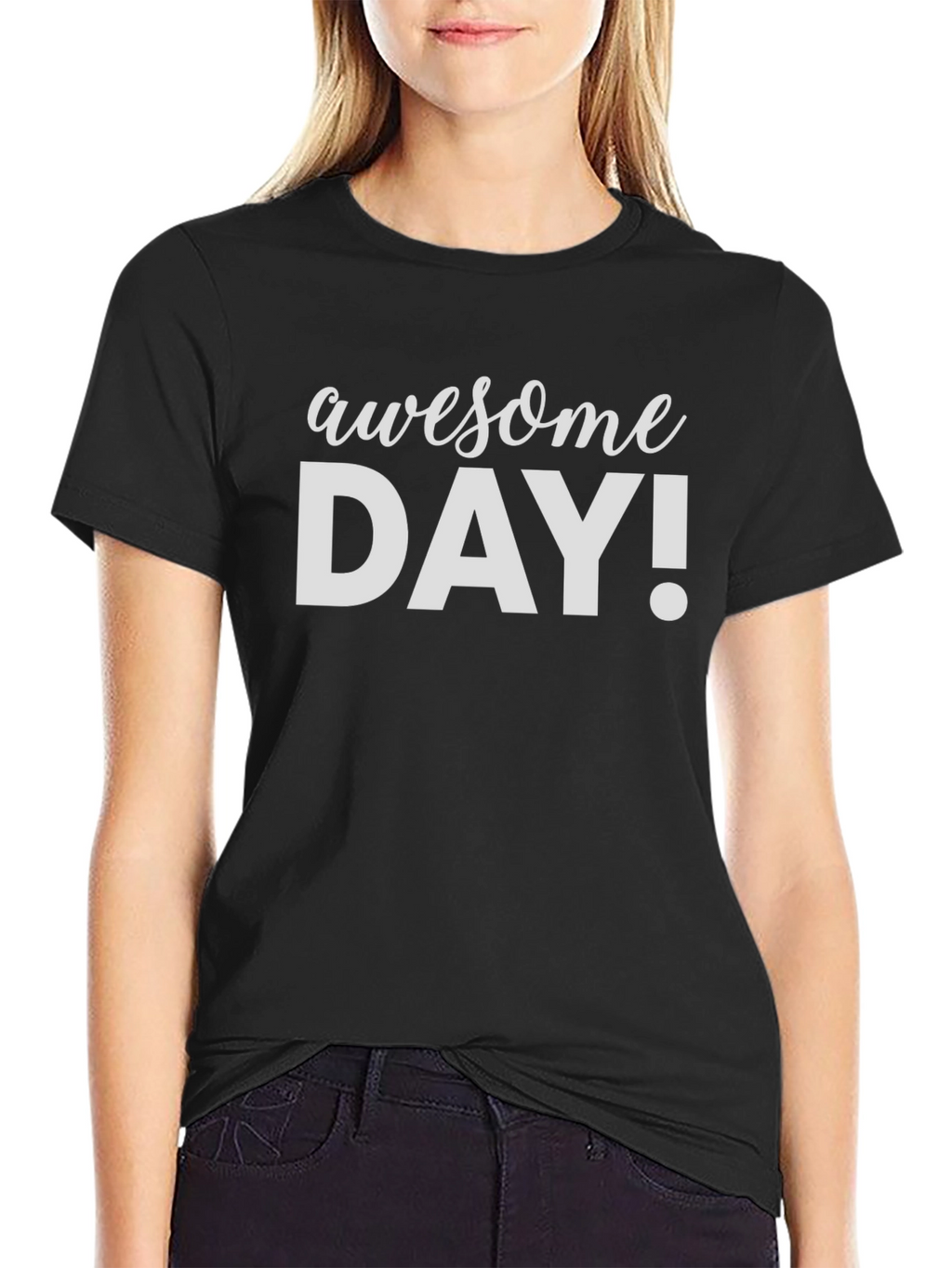 Awesome Day! Graphic Tee - Black T-Shirt