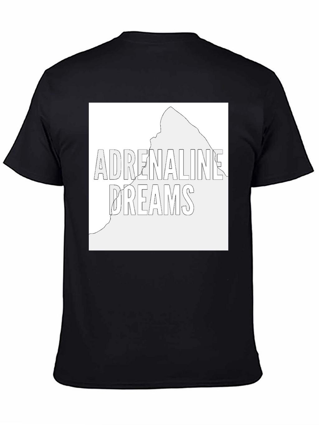 Adrenaline Dreams Graphic Tee - Black Cotton T-Shirt