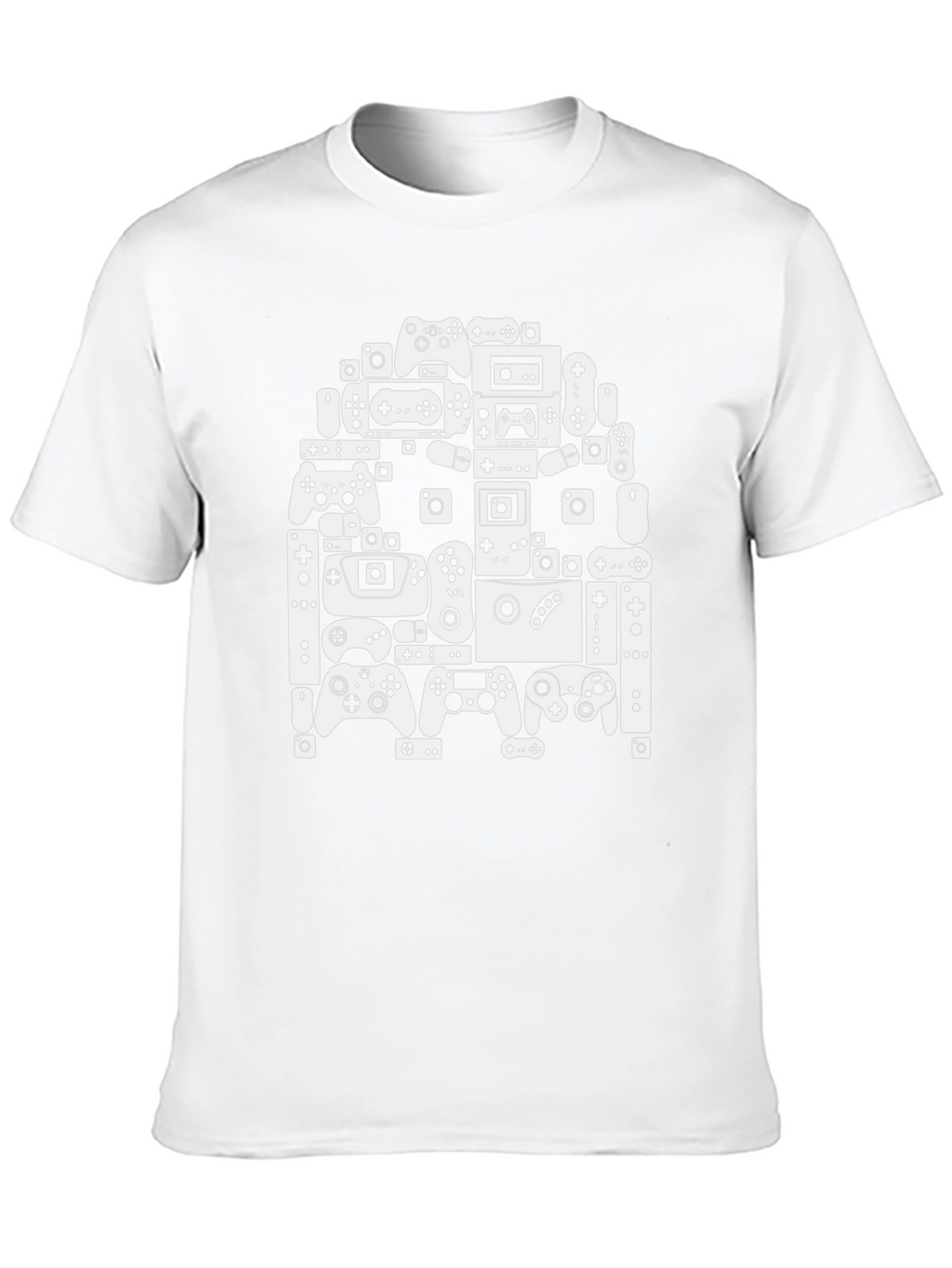 Video Game Controller Collage Black T-Shirt