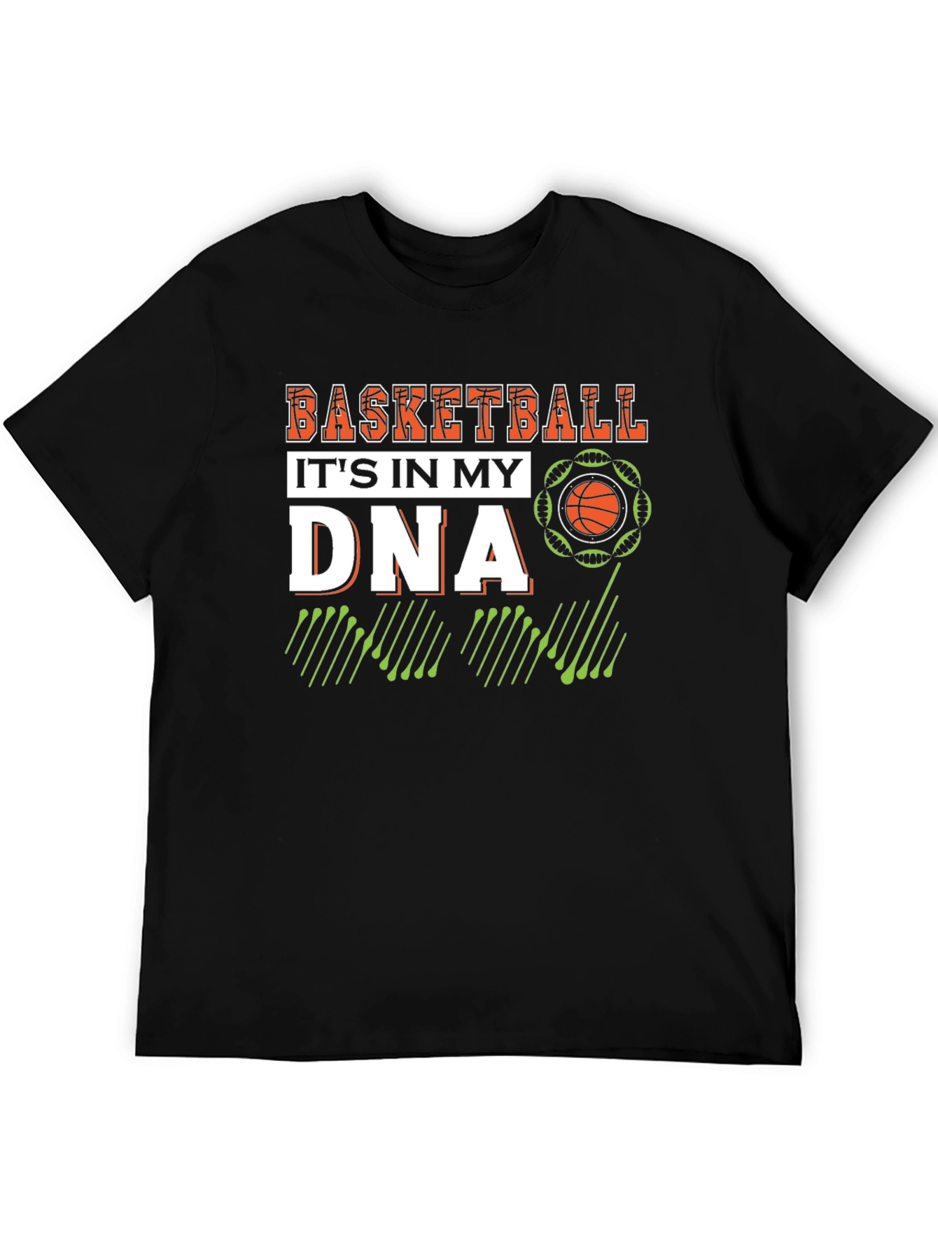 Basketball in my DNA Black T-Shirt