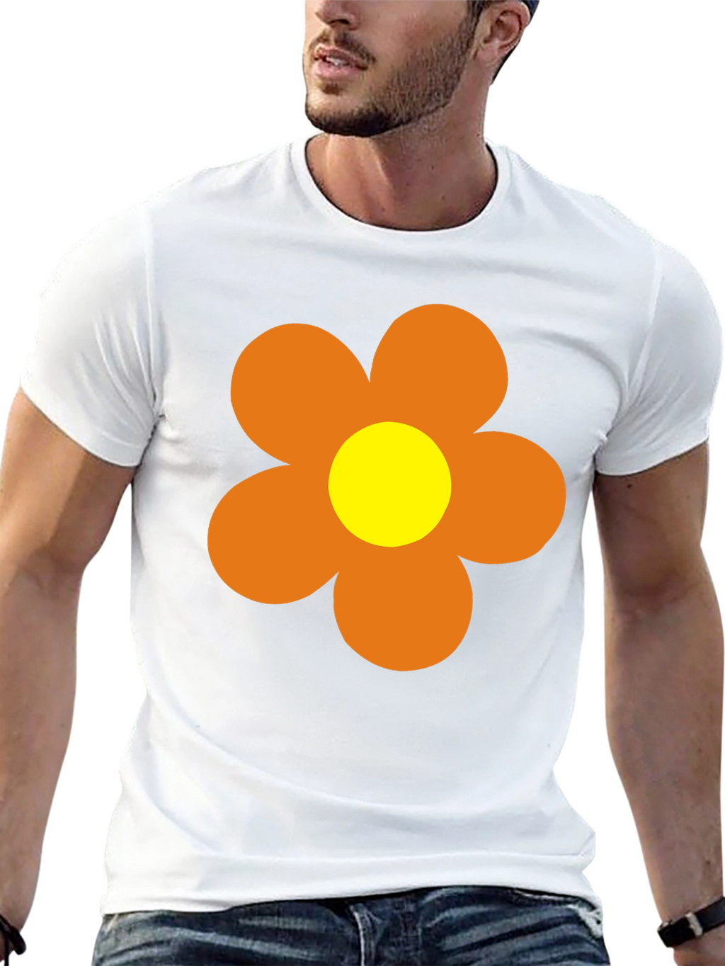 Retro Flower Power T-Shirt - 60s 70s Style