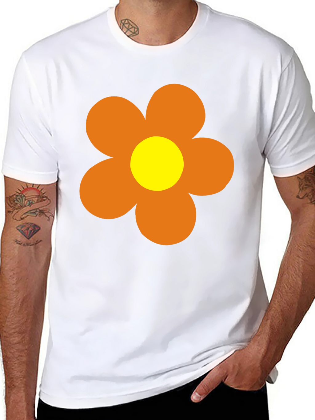 Retro Flower Power T-Shirt - 60s 70s Style