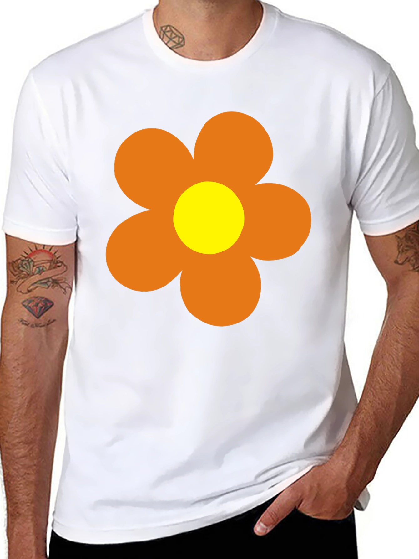 Retro Flower Power T-Shirt - 60s 70s Style