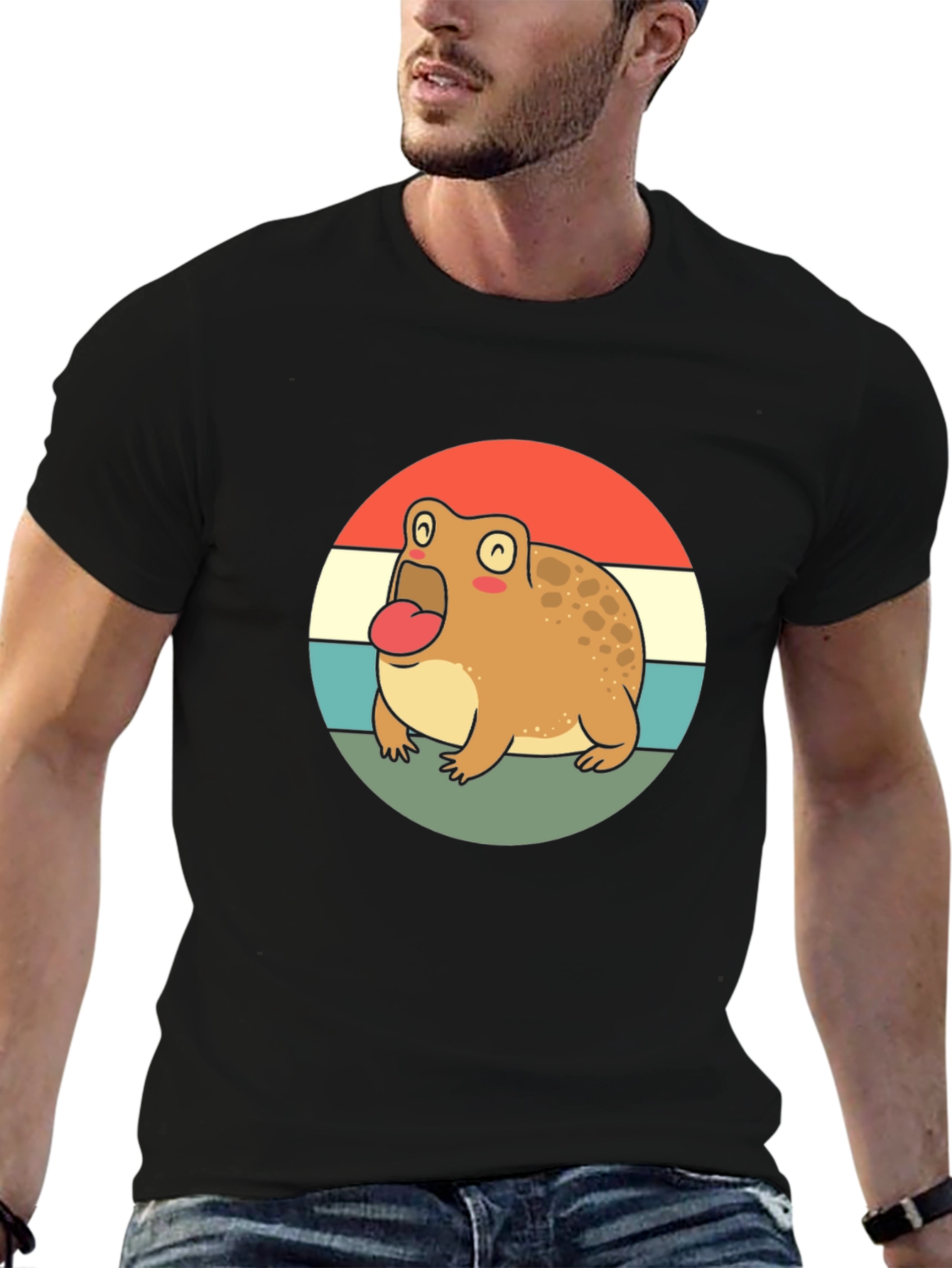 Retro Frog T-Shirt - Cute Cartoon Design