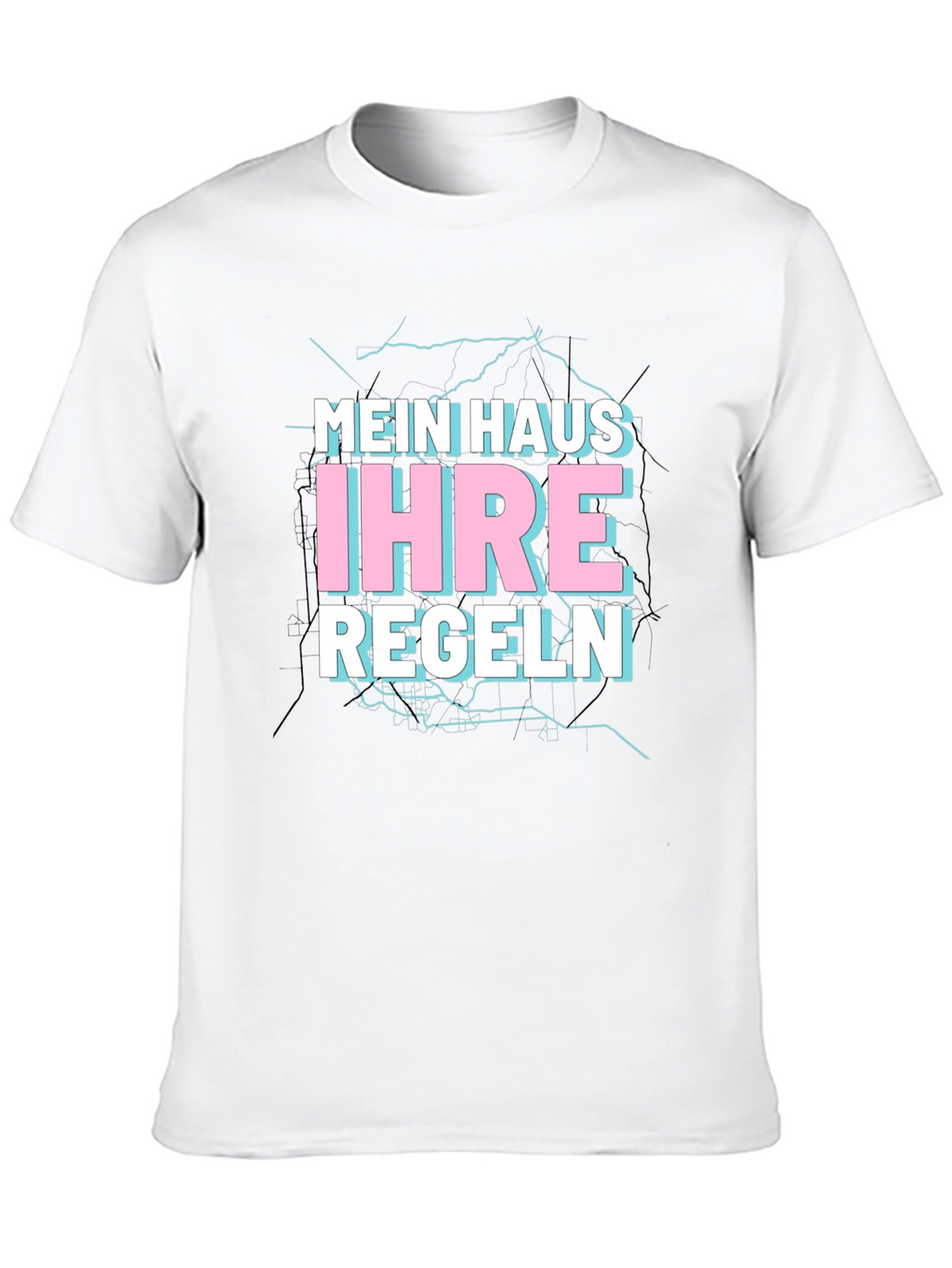 Mein Haus Ihre Regeln Black T-Shirt