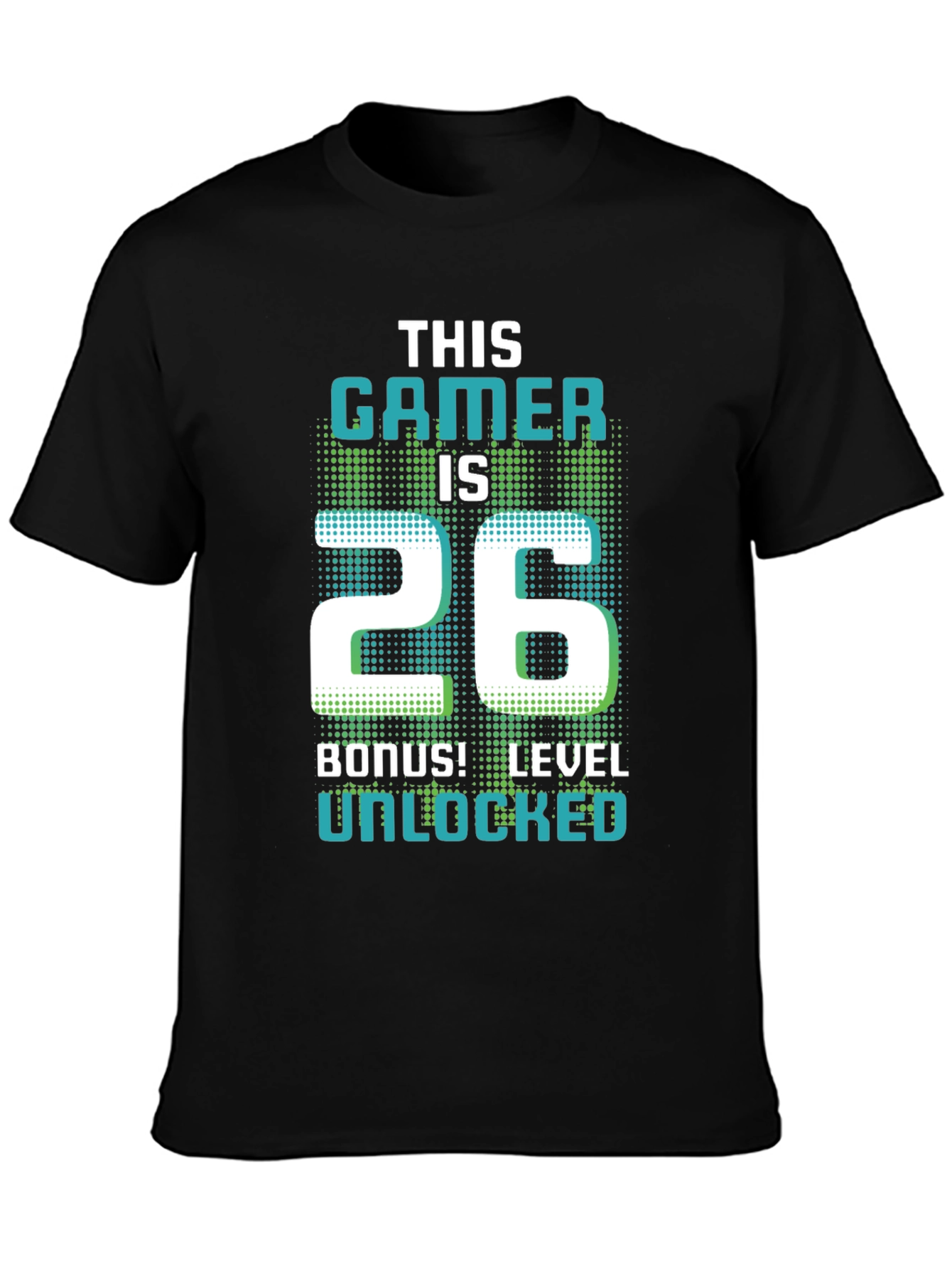 Gamer 26th Birthday Level Unlocked Graphic Tee