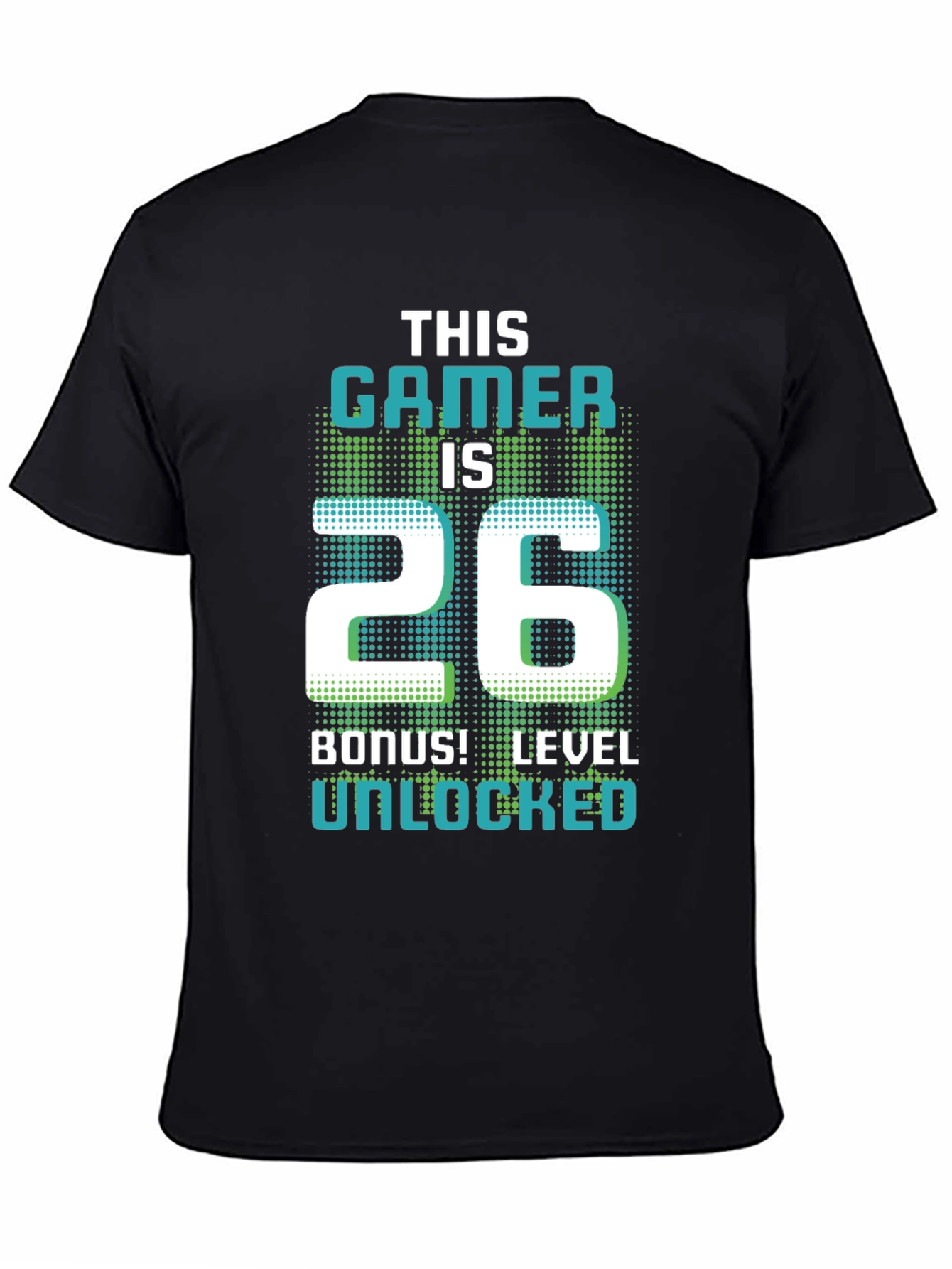 Gamer 26th Birthday Level Unlocked Graphic Tee