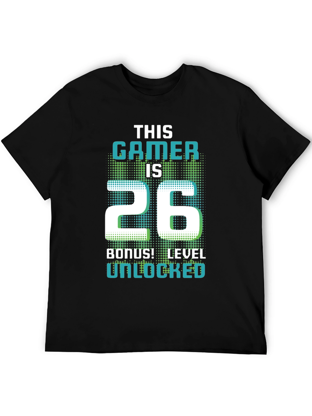 Gamer 26th Birthday Level Unlocked Graphic Tee