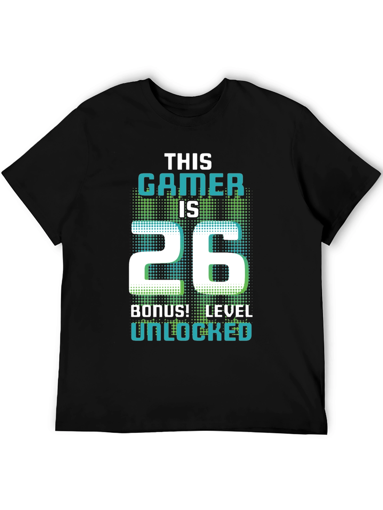 Gamer 26th Birthday Level Unlocked Graphic Tee