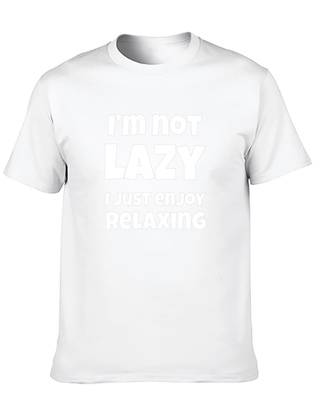 Funny Im Not Lazy Mens Black T-Shirt