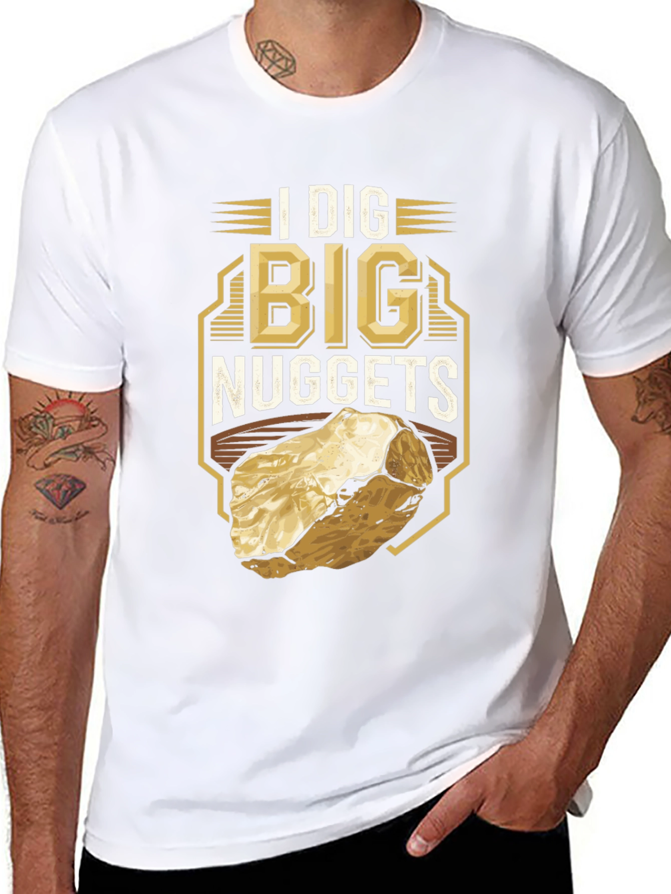 I Dig Big Nuggets T-Shirt - Funny Mining Tee
