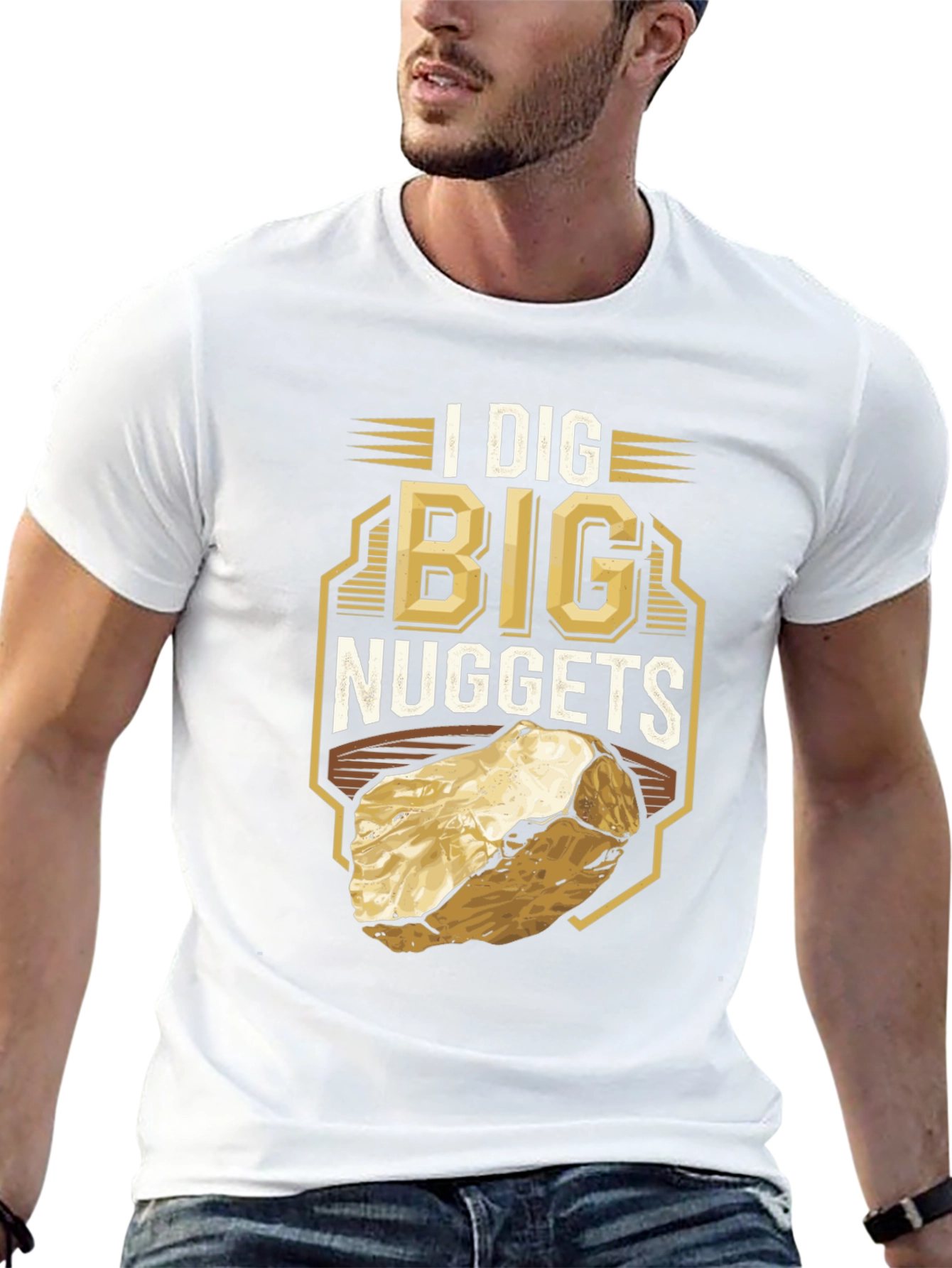 I Dig Big Nuggets T-Shirt - Funny Mining Tee