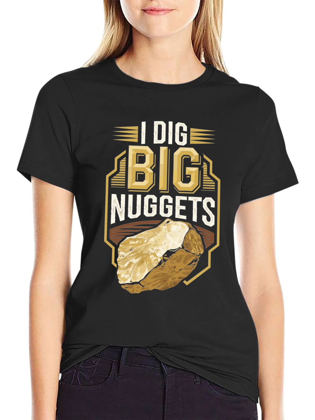 I Dig Big Nuggets T-Shirt - Funny Mining Tee