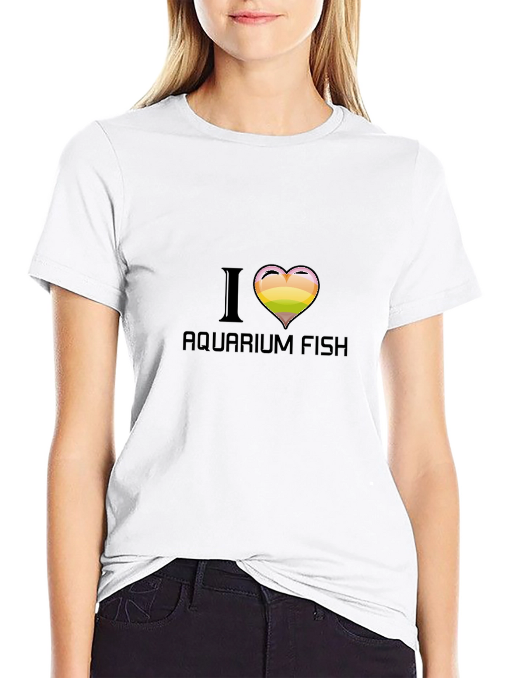 I Heart Aquarium Fish Graphic T-Shirt