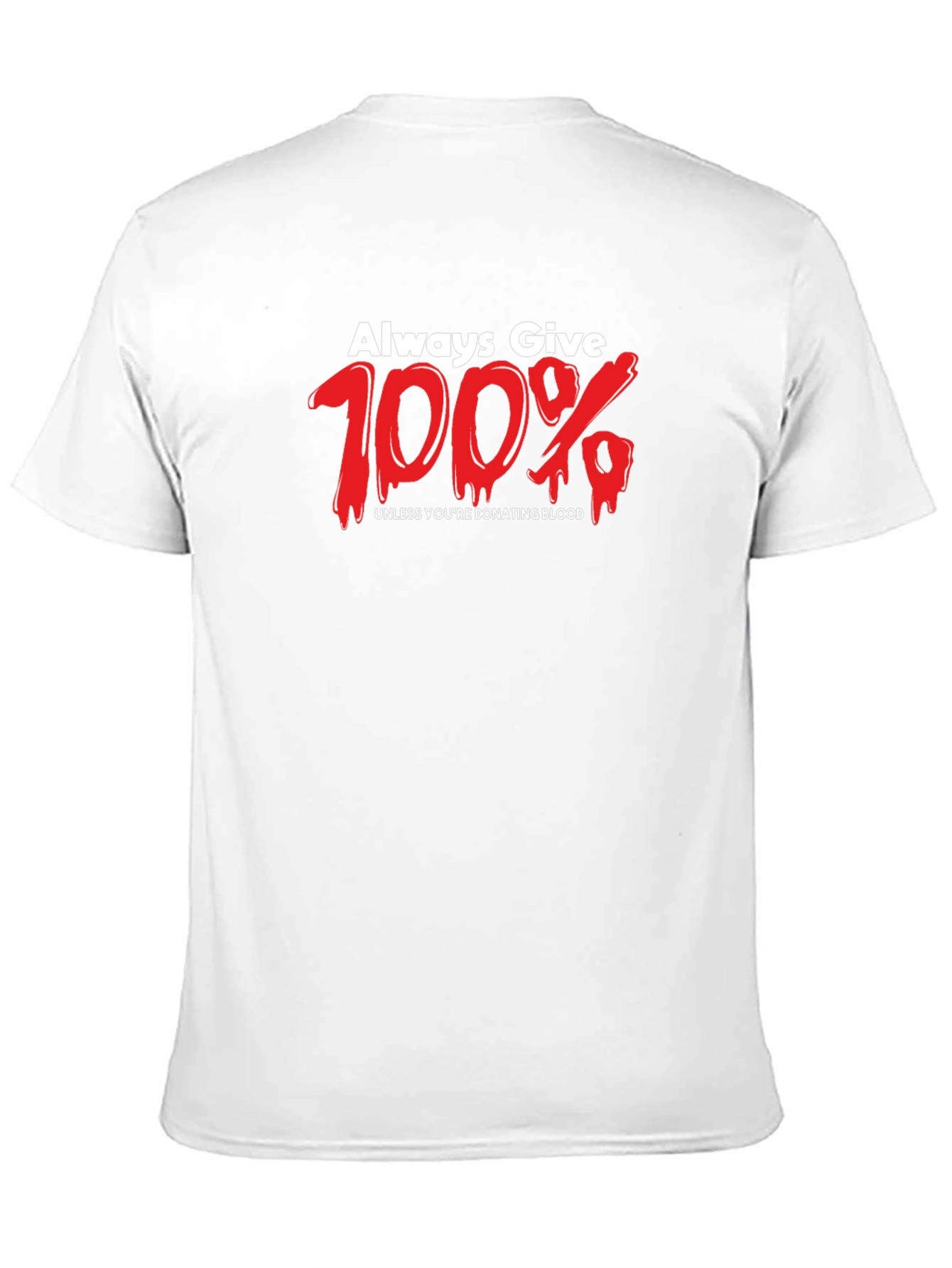 Always Give 100% Black Graphic Tee